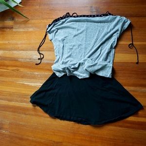 Black Flare Skirt